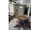 Entry way of living room with hide rug and coat rack at 850 And 830 E Nc 152 E Hwy, China Grove, NC 28023