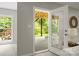 Backyard access features windows, doors, and an outside entertaining area at 11139 Tradition View Dr, Charlotte, NC 28269