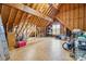 Unfinished attic space featuring wood frame and some storage at 1302 Warrington Pl, Rock Hill, SC 29732