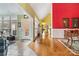 Welcoming entryway with hardwood floors, bright light and charming details at 1302 Warrington Pl, Rock Hill, SC 29732