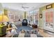 Sunny sunroom with lots of windows, light colors, and comfortable furnishings at 1302 Warrington Pl, Rock Hill, SC 29732