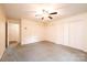 Bedroom featuring carpet, a ceiling fan and a closet at 1304 5Th Street Nw Cir, Hickory, NC 28601