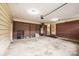 View of interior garage with brick and siding walls at 1304 5Th Street Nw Cir, Hickory, NC 28601