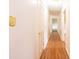Hallway featuring wood flooring and neutral paint at 1304 5Th Street Nw Cir, Hickory, NC 28601