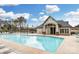 A stunning community pool offers a refreshing retreat with comfortable lounge chairs and a well-appointed clubhouse nearby at 16229 Loch Raven Rd, Huntersville, NC 28078