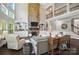 Spacious living room with stone fireplace and cathedral ceiling at 16229 Loch Raven Rd, Huntersville, NC 28078