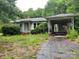 Shows the front exterior of a one-story home with an attached carport and overgrown front yard at 1769 S Nc 16 Hwy, Denver, NC 28037