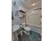 Bathroom with toilet, sink, and glass shower stall at 2777 Old South Nw Ct, Concord, NC 28027