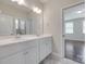 Bathroom with double vanity and modern fixtures at 2785 Disney Pl, Indian Land, SC 29707