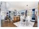 Open-concept living room showcasing stylish decor, dining area, and ample natural light at 3236 Wicklow Ln, Clover, SC 29710