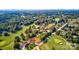 Aerial shot of the golf course community, with lush green landscaping and beautiful custom homes at 332 Canvasback Rd, Mooresville, NC 28117