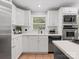 Modern kitchen featuring white cabinets, stainless steel appliances, and granite countertops at 3367 Tanglewood Dr, Rock Hill, SC 29732