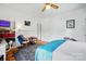 Another view of this charming bedroom with hardwood floors, and neutral paint at 435 Sixteenth St, Cramerton, NC 28032