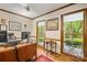 Bright home office with hardwood floors, natural light, and a view of the outdoors at 4848 Spicewood Dr, Charlotte, NC 28227