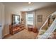 Bedroom featuring a bed with canopy, desk, and window at 5137 Hyrule Dr, Charlotte, NC 28262