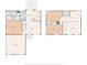 Detailed floor plan showcasing the layout of the home's living spaces, bedrooms, and garage at 5436 Scarlet Sage Dr, Charlotte, NC 28215