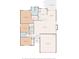 Detailed floor plan showcasing the layout of a three-bedroom home with a spacious living room and covered deck at 6303 Trevor Simpson Dr, Indian Trail, NC 28079