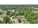 An aerial view displays single Gathering homes surrounded by lush greenery and mature trees in a neighborhood setting at 798 Wilson St, China Grove, NC 28023