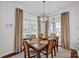 Dining room with bay window and chandelier at 104 Edgewater Park St, Davidson, NC 28036