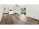 Bright living room featuring modern decor and a sliding door to the backyard at 1224 Bethlehem Rd, Kings Mountain, NC 28086