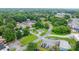 Wide aerial view showcases property near business district and green residential area at 1266 18Th Ne St, Hickory, NC 28601