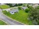 Aerial view shows large lawn and backyard on a lot with other homes nearby at 1266 18Th Ne St, Hickory, NC 28601