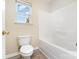 Bathroom showcasing tile floor and a bright white shower and tub combination at 13305 Mallard Landing Rd, Charlotte, NC 28278
