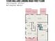 Detailed layout of the first floor with measurements for each room, offering insight into the home's design at 13305 Mallard Landing Rd, Charlotte, NC 28278