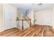 Bright foyer with hardwood floors, stairs to the second floor, and access to all rooms at 13305 Mallard Landing Rd, Charlotte, NC 28278