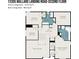 A detailed second floor plan showcases bedrooms and bathrooms, providing a layout of the home's upper level at 13305 Mallard Landing Rd, Charlotte, NC 28278