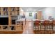 Stylish kitchen with an island bar and modern appliances at 1344 Shannonhouse Dr, Charlotte, NC 28215