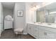 Bright bathroom with double vanity, modern fixtures, and stylish decorations at 148 Kerri Dawn Ln, Locust, NC 28097