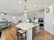 Open kitchen featuring a large island, stainless steel appliances, and ample gray cabinetry at 200 Sweet Briar Dr, Fort Mill, SC 29707