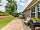Back patio with comfortable seating, perfect for outdoor entertaining and relaxation at 200 Sweet Briar Dr, Fort Mill, SC 29707