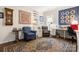 Comfortable office area features custom decor, warm colors and space for sewing and working at 2066 Vermount Way, Indian Land, SC 29707