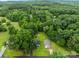 Aerial view of a property surrounded by lush greenery, showing location at 2146 Marwood Ln, Albemarle, NC 28001