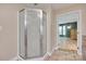 Bathroom featuring a glass-enclosed shower at 257 Amity Dr, York, SC 29745