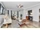 Inviting living room with dining area, modern decor, and ample natural light at 300 W 5Th St # 003, Charlotte, NC 28202