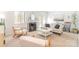 Inviting living room with a fireplace, natural light, and comfortable seating at 3615 Maple Glenn Ln, Charlotte, NC 28226