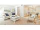 Bright living room featuring a couch, coffee table, and view into dining area at 3615 Maple Glenn Ln, Charlotte, NC 28226