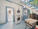 Practical laundry area offers a washer/dryer and stairs for easy access and convenience at 408 S Ellis St, Salisbury, NC 28144