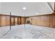 Unfinished basement with fireplace at 518 W School St, Maiden, NC 28650