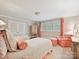 Cozy bedroom featuring two twin beds, a window with shutters, and comfortable furnishings at 828 Colville Rd, Charlotte, NC 28207