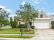 Attractive one-story home features a well-maintained lawn, two-car garage, and appealing exterior at 8603 Robinson Meadow Ct, Charlotte, NC 28277