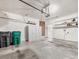 Spacious garage with ample storage and shelving, ready for your vehicles and projects at 8603 Robinson Meadow Ct, Charlotte, NC 28277