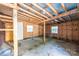 Outbuilding interior showing unfinished wood framing with two windows providing lots of sunlight at 103 Sycamore Rd, Salisbury, NC 28147