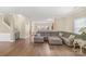 Spacious living room with new hardwood floors and natural light at 1219 Century Dr, Clover, SC 29710