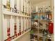 Walk-in pantry offers ample storage space with well-organized shelving for food and household items at 4001 Brook Valley Run, Monroe, NC 28110