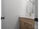 Elegant bathroom features a modern sink vanity with stylish fixtures and contemporary design at 4126 Howie Cir, Charlotte, NC 28205