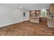 Bright kitchen features wood floors, an island and stainless steel appliances at 4126 Howie Cir, Charlotte, NC 28205